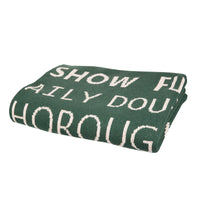 In2Green Keeneland Text Custom Throw