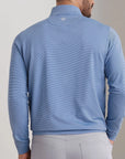 Peter Millar Keeneland Men's UK Sugar Stripe Perth 1/4 Zip