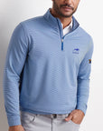 Peter Millar Keeneland Men's UK Sugar Stripe Perth 1/4 Zip