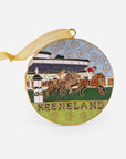 Kitty Keller Keeneland Disc Wreath Ornament