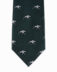 Keeneland Solid Twill Logo Tie