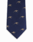 Keeneland Solid Twill Logo Tie