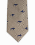 Keeneland Solid Twill Logo Tie