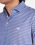 Peter Millar Keeneland Men's Dunn Stripe Jersey Polo