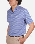 Peter Millar Keeneland Men's Dunn Stripe Jersey Polo