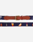 Smathers & Branson Men's Keeneland Breeze Needlepoint Belt