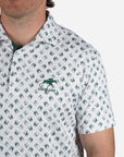 Horn Legend Keeneland Men's Whiskey Glass Polo