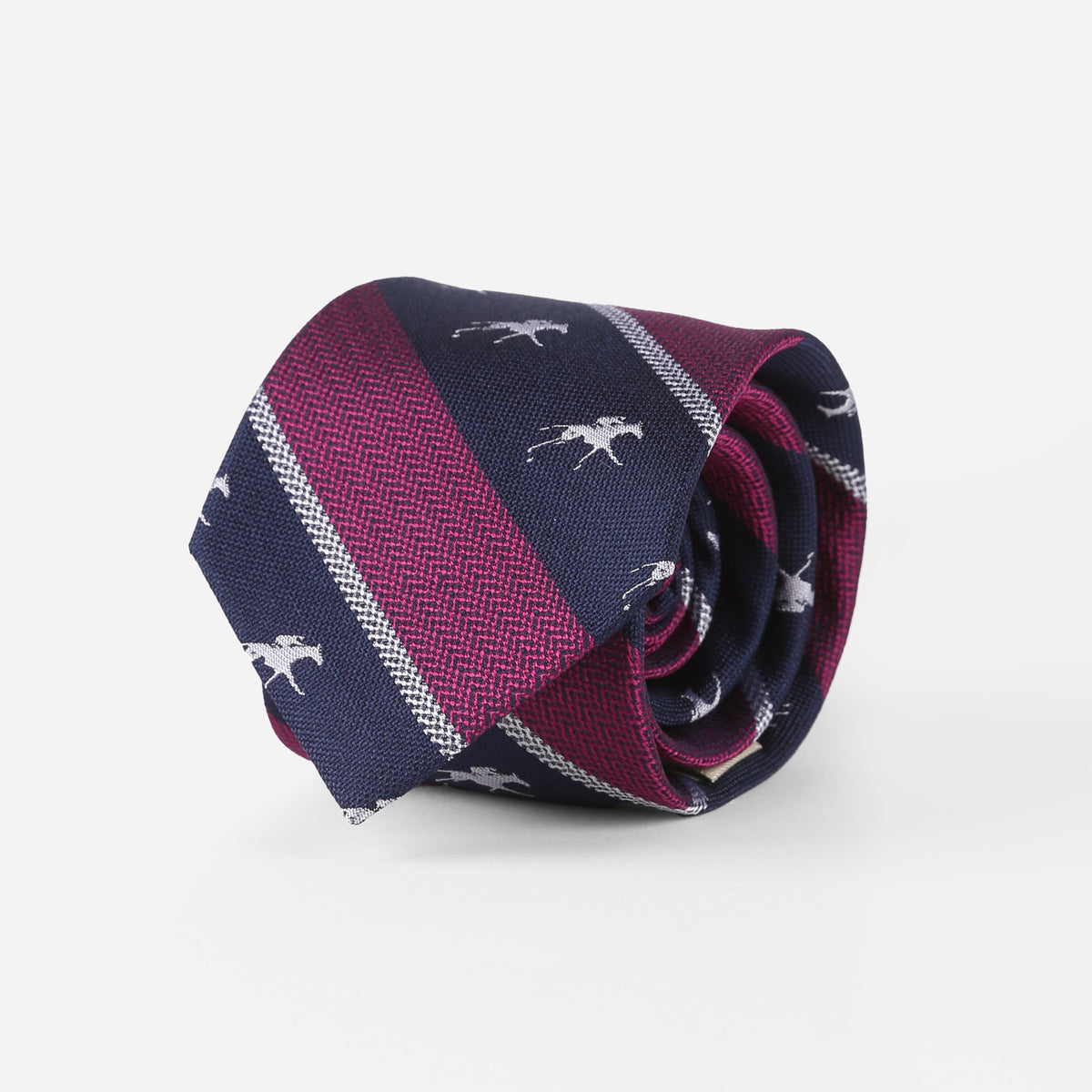 【2plan】24FW★ [LAN ARCHIVE] Herringbone Striped Tie Keeneland Herringbone Stripe Tie – The Keeneland Shop