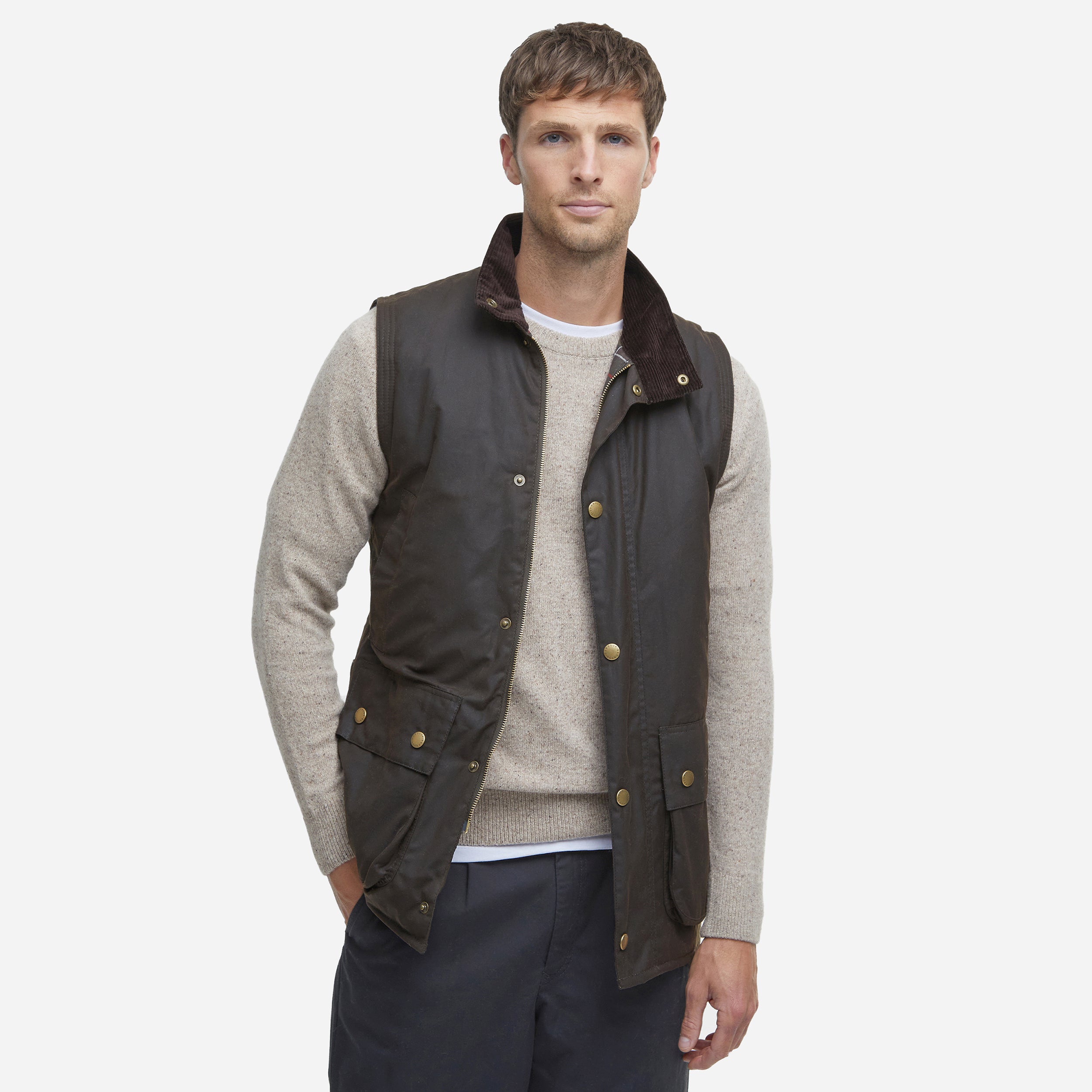 Barbour vest mens Grey on sale