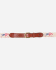 Smathers & Branson Keeneland Men's Flag Needlepoint Belt