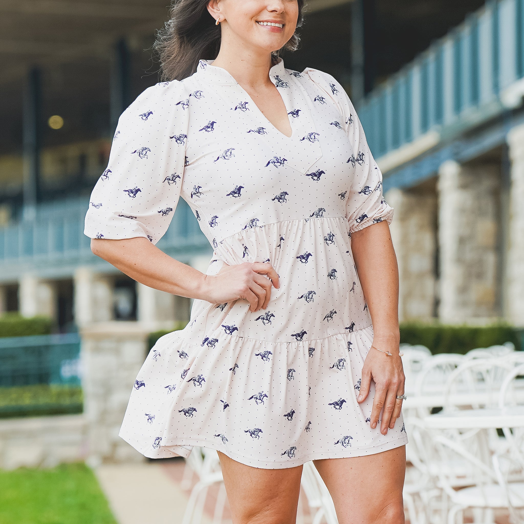 Smith & Quinn Keeneland Women's Derby Dot Tory Dress