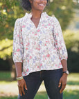 Smith & Quinn Keeneland Women's Saddle Up Floral Eliza Top