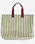 House Of Henry Keeneland Horse Head Stripe Large Lenny Tote