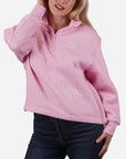 Ralph Lauren Keeneland Women's Cable Quilted 1/4 Zip