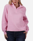 Ralph Lauren Keeneland Women's Cable Quilted 1/4 Zip