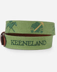 Smathers & Branson Keeneland Men's Silks & Horses Belt