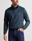 Peter Millar Keeneland Men's Herringbone Perth 1/4 Zip