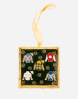 Kitty Keller Keeneland Jockey Silks Square Ornament