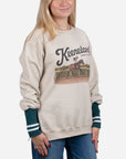 House Of Henry Keeneland Women's Horse & Jockey Cuffed Sweatshirt