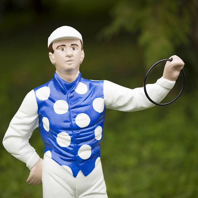 Custom Aluminum Lawn Jockey The Keeneland Shop