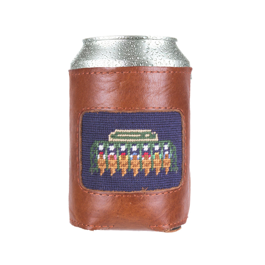 Beer Cans Leather Coozie by Smathers & Branson