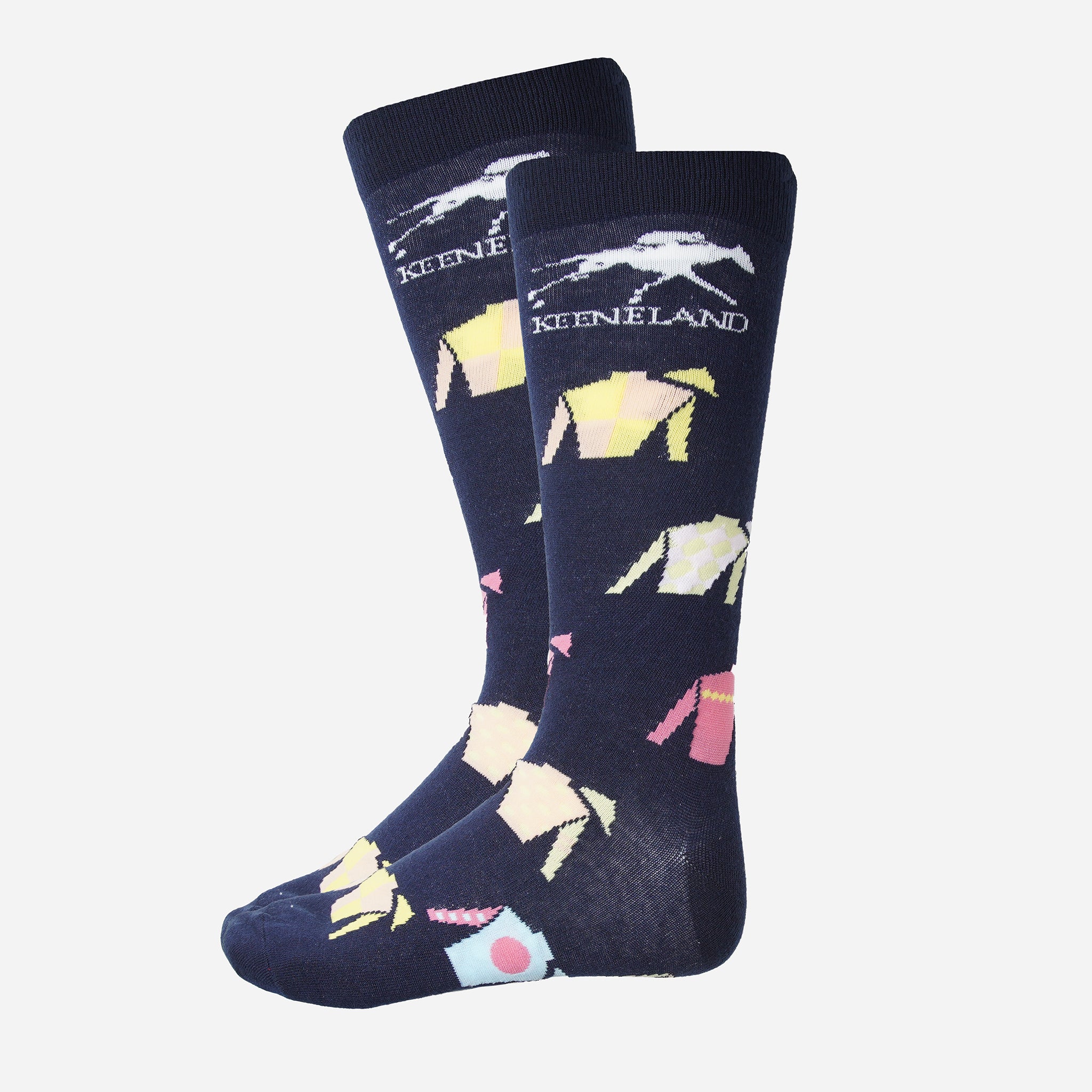 Keeneland Jockey Silks All Over Socks