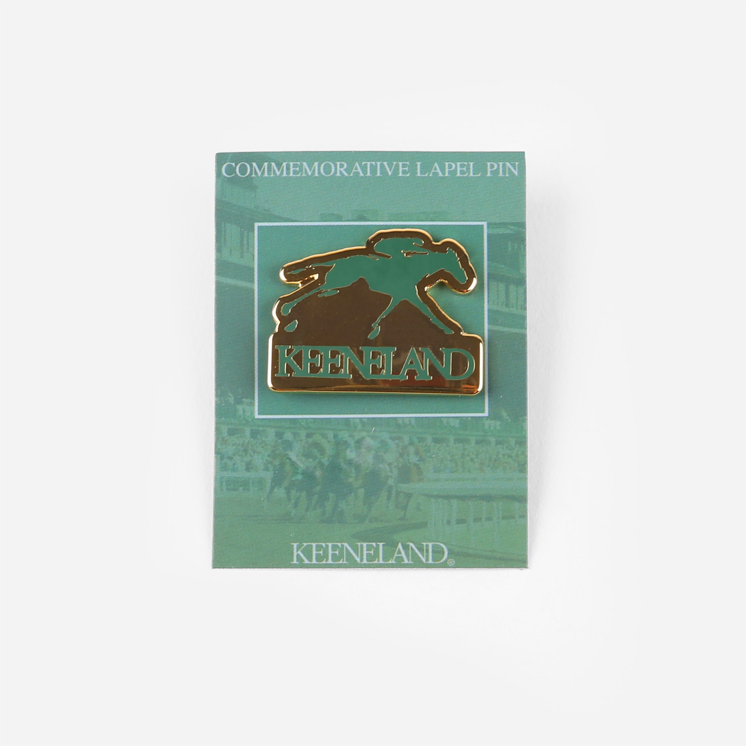 Keeneland Official Logo Gold Lapel Pin