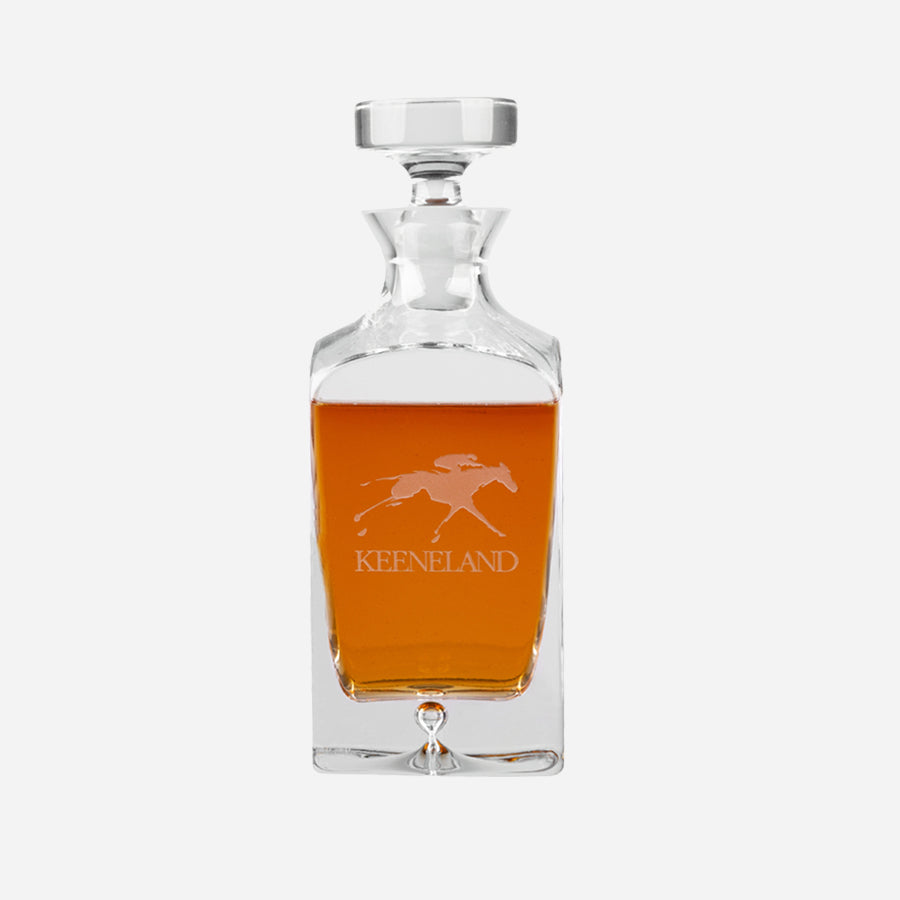 Keeneland Deluxe Square Decanter