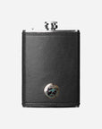 Keeneland Cloisonne Leather Flask