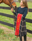 In2Green Eco Horse Bit Plaid Throw