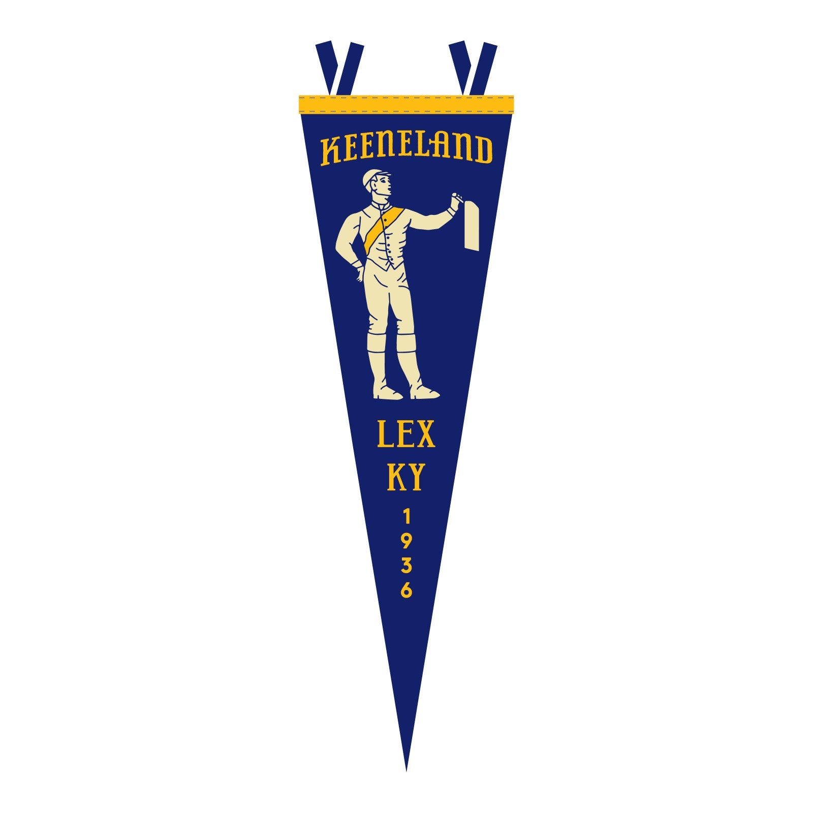 Jockey Statue Pennant