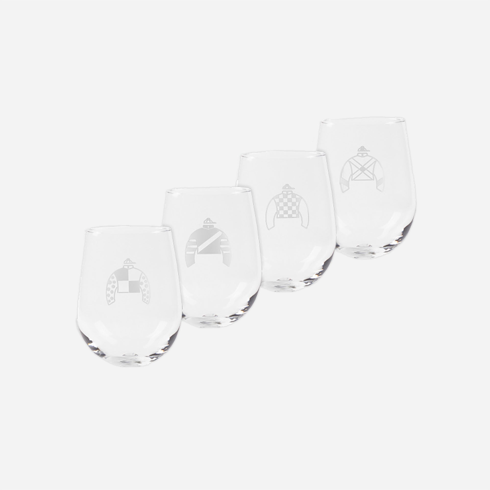 Silks Stemless Wine Glass Set Of 4