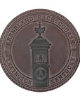 Clayton & Crume Keeneland 4-Pack Leather Coasters