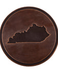 Clayton & Crume Keeneland 4-Pack Leather Coasters