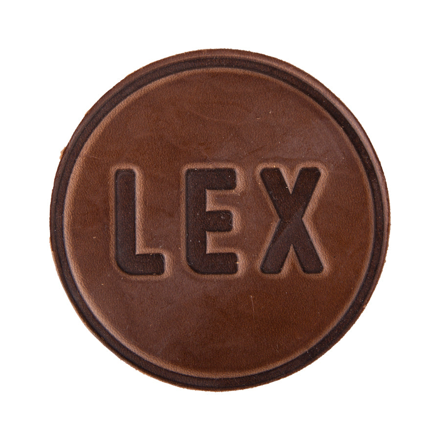 Clayton & Crume Keeneland 4-Pack Leather Coasters