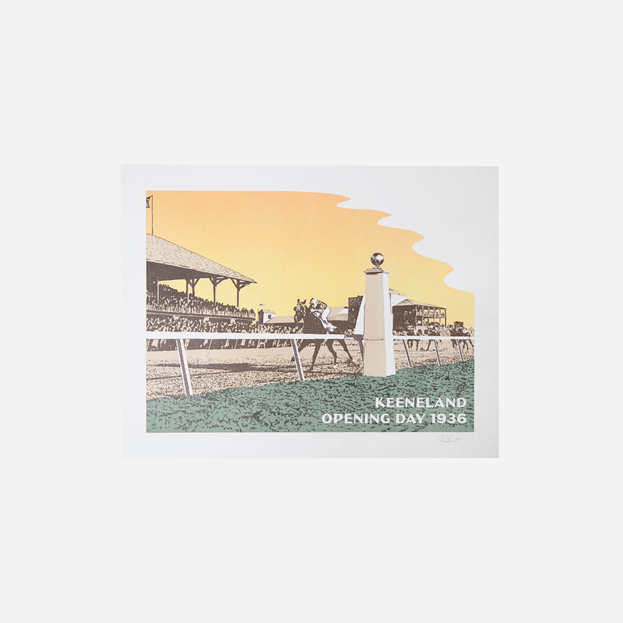 Keeneland Opening Day 1936 Scene Print