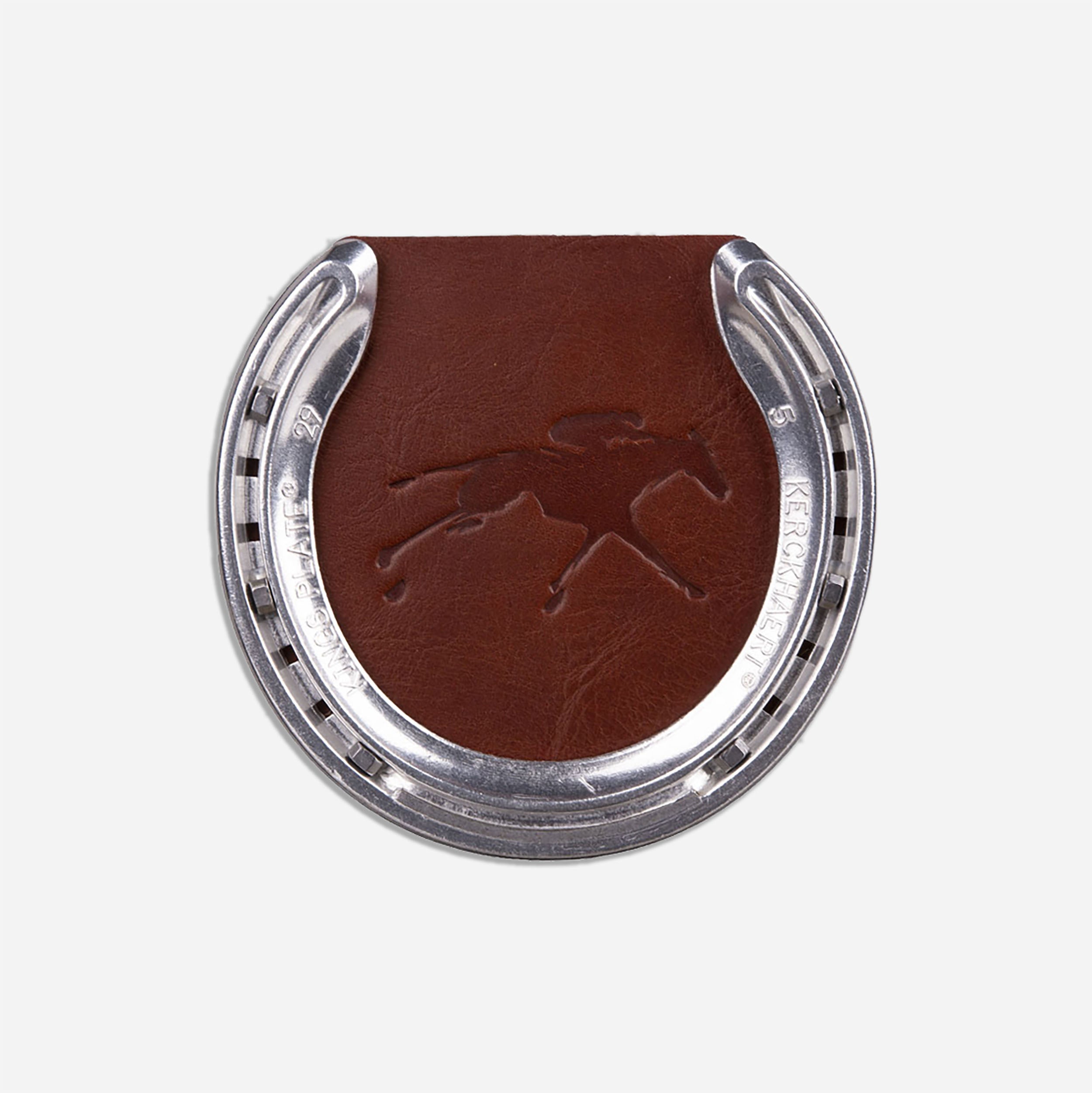 Clayton &amp; Crume Keeneland Leather Horseshoe Coaster