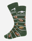 Keeneland Horse and Jockey Stripe Socks