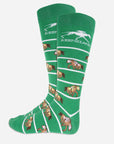 Keeneland Horse and Jockey Stripe Socks