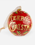 Kitty Keller Keeneland Holly Red Ornament