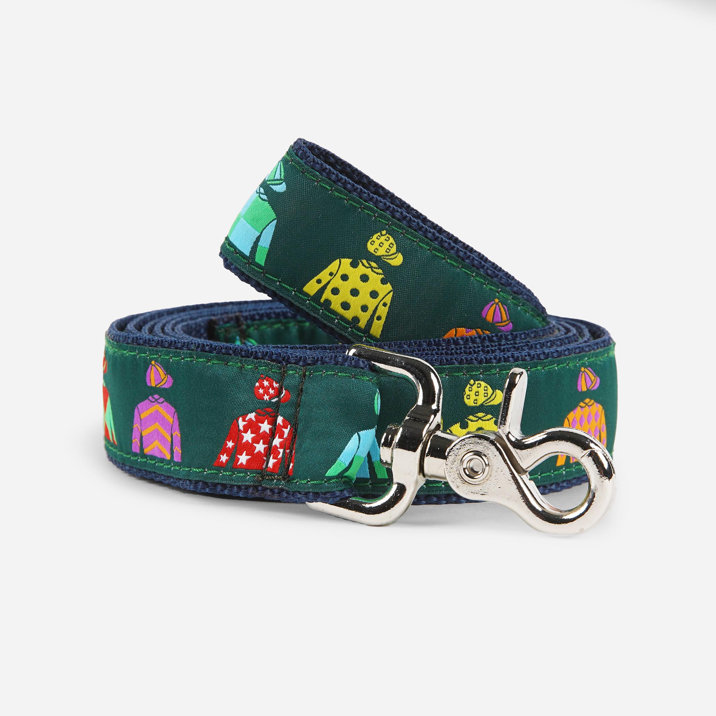 Keeneland Jockey Silk Ribbon Dog Leash