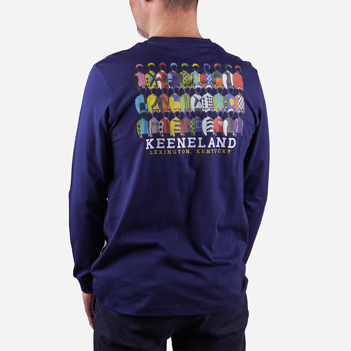 Ahead Keeneland Jockey Silks Long Sleeve Tee