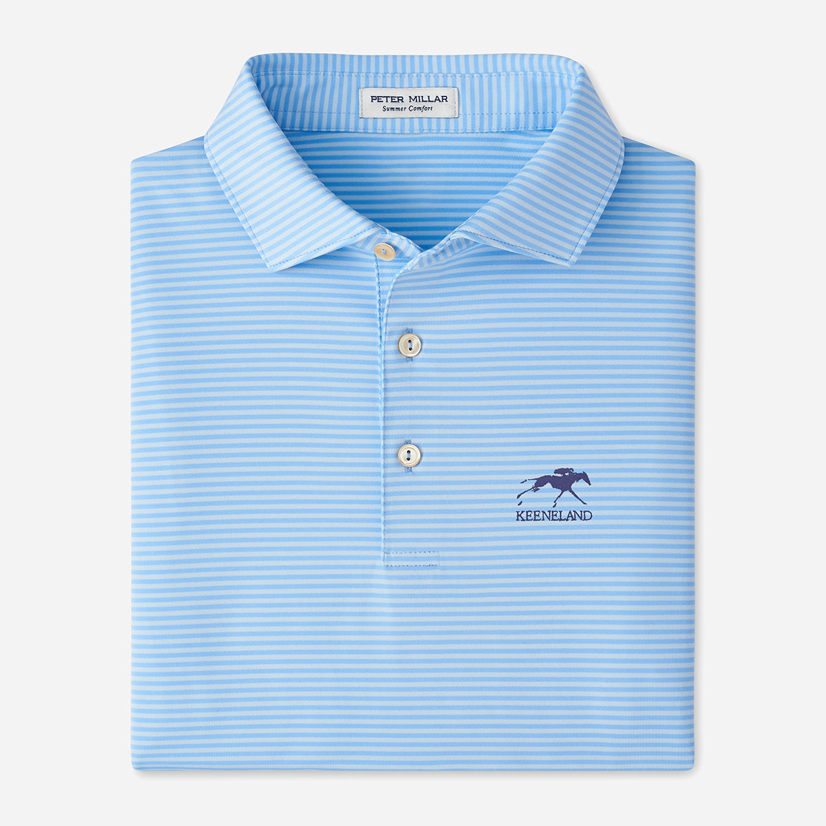 Peter Millar Keeneland Men&#39;s Hales Stripe Performance Polo