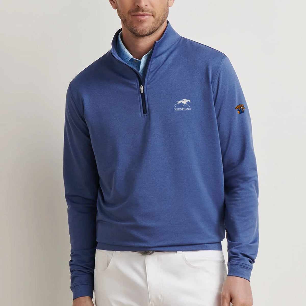 Peter Millar Keeneland Men&#39;s UK Melange Perth 1/4 Zip