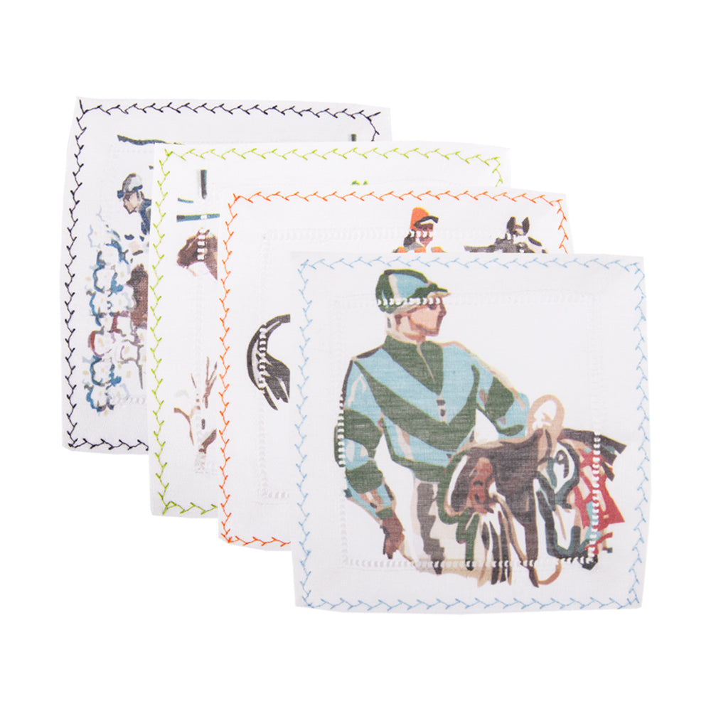 Henry Dry Goods Keeneland Cocktail Napkins Set of 4