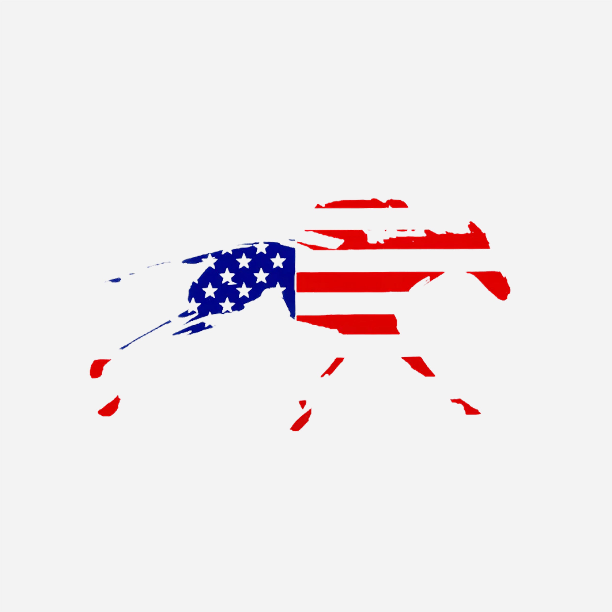 Keeneland American Flag Horse & Jockey Decal