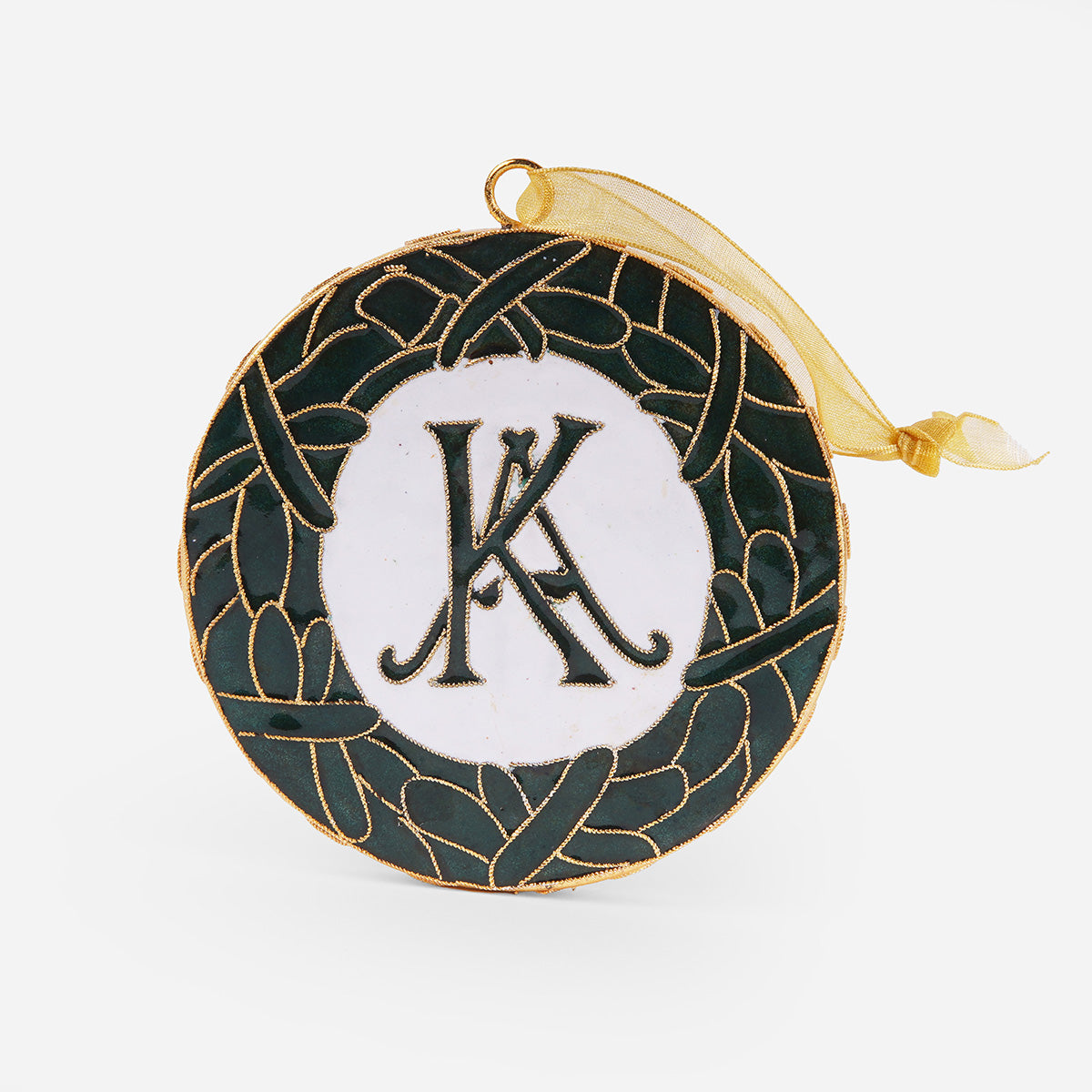 Kitty Keller Keeneland Disc Wreath Ornament