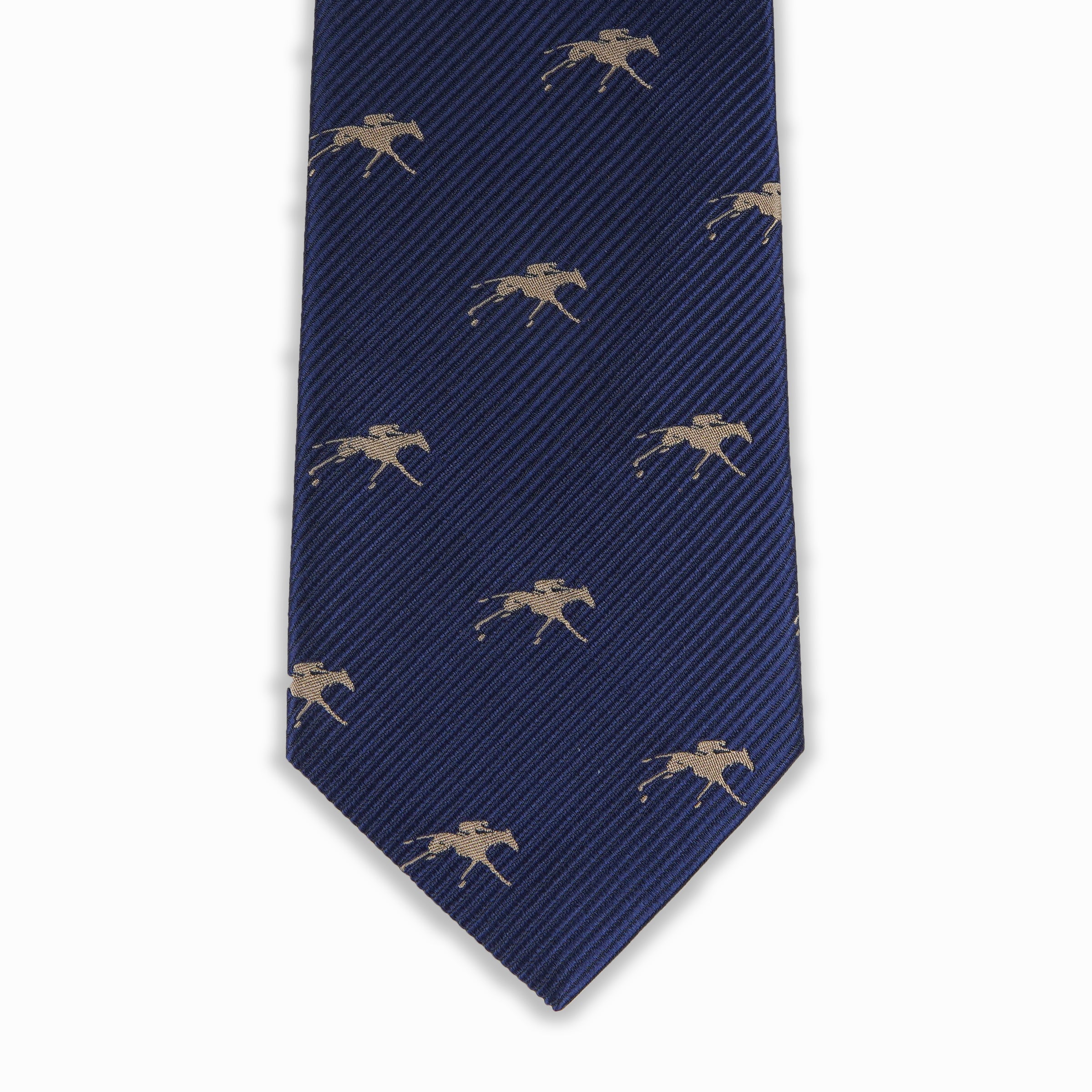 Keeneland Solid Twill Logo Tie
