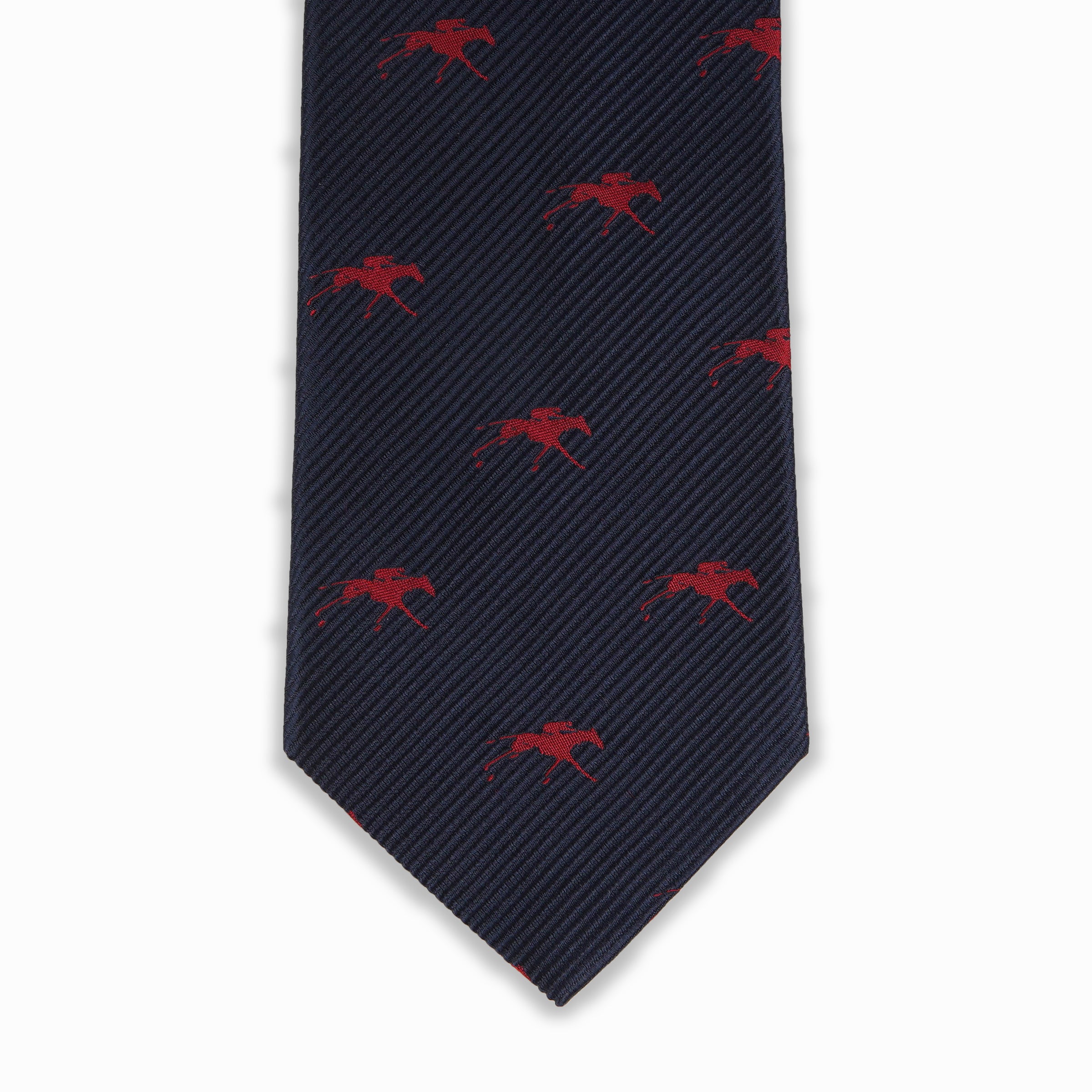 Keeneland Solid Twill Logo Tie