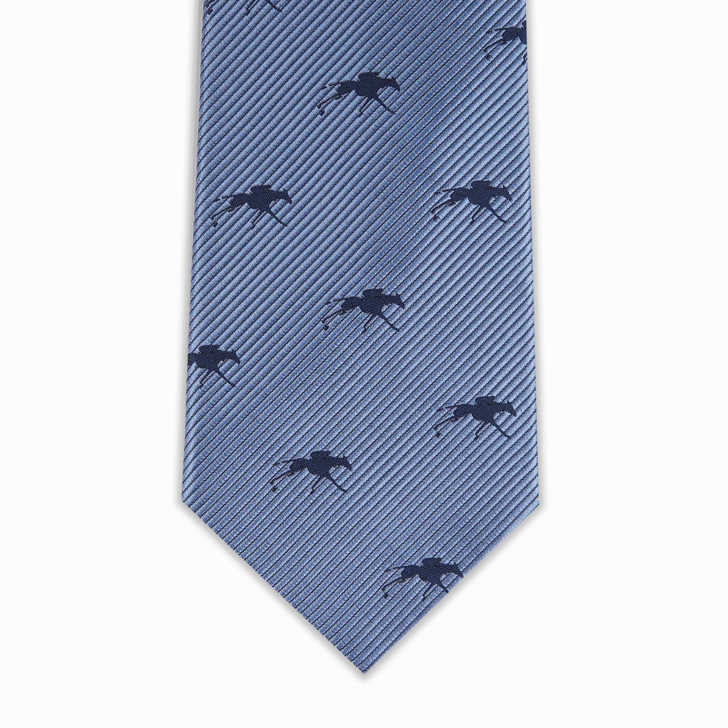 Keeneland Solid Twill Logo Tie